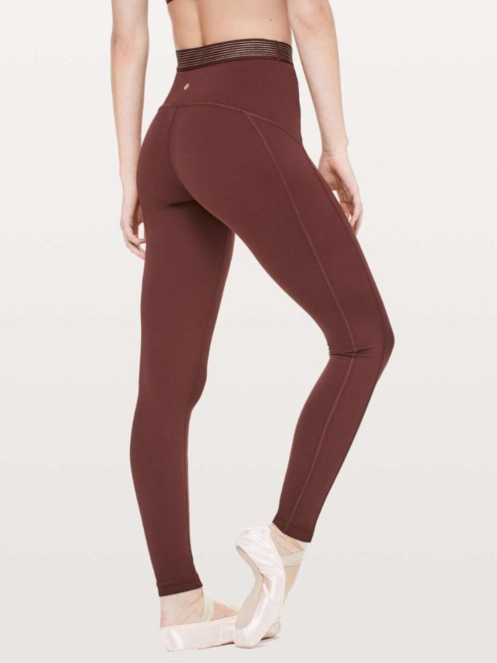 EUC Lululemon Principal Dancer Golden Lining Tight *28" Leggings Pants Size 6